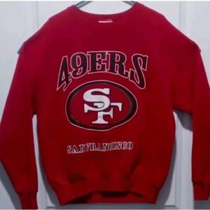 Vintage San Francisco 49ers Lee Sports Crewneck Sweatshirt Sz Large Made In USA